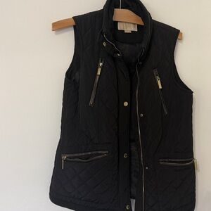 Michael Kors Black Quilted Vest